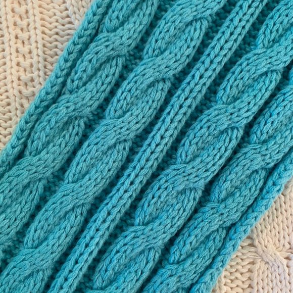 Pair of Scarves - Aqua and Pink - Picture 4 of 5